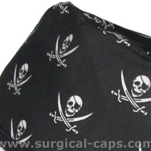 Surgical Caps Pirate Flag Sowrds - 593B