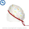 Surgical Caps for Dentists white with toothpaste and toothbrush - 639